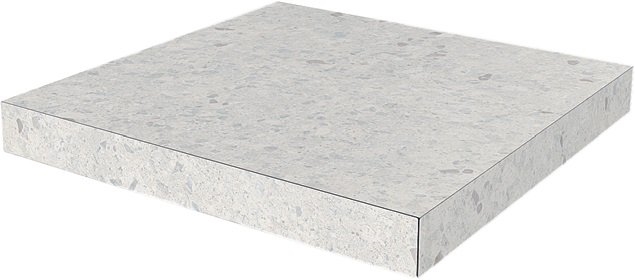 SG632420R/GCA Ступень угловая клееная Терраццо серый светлый 33x33x0,9