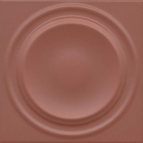 OBE003 Декор Аква Альта 2 красный матовый структура 20x20x0,95