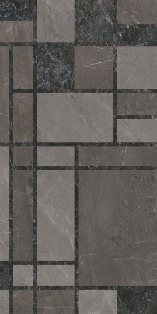 KMD3STA130BR Декор Марсель микс тёмный глянцевый обрезной 60x119,5x0,9