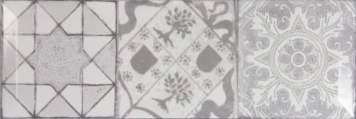 Плитка Monopole Антик серая глянцевая с фаской 10x30