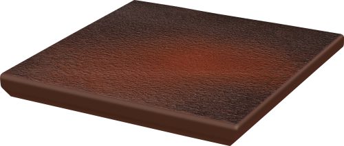 Ступень с носиком угловая Ceramika Paradyz Клауд коричневая 33x33