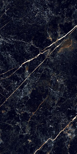 Керамогранит Realistik Обсидиан черный зеркальный глянец 60х120