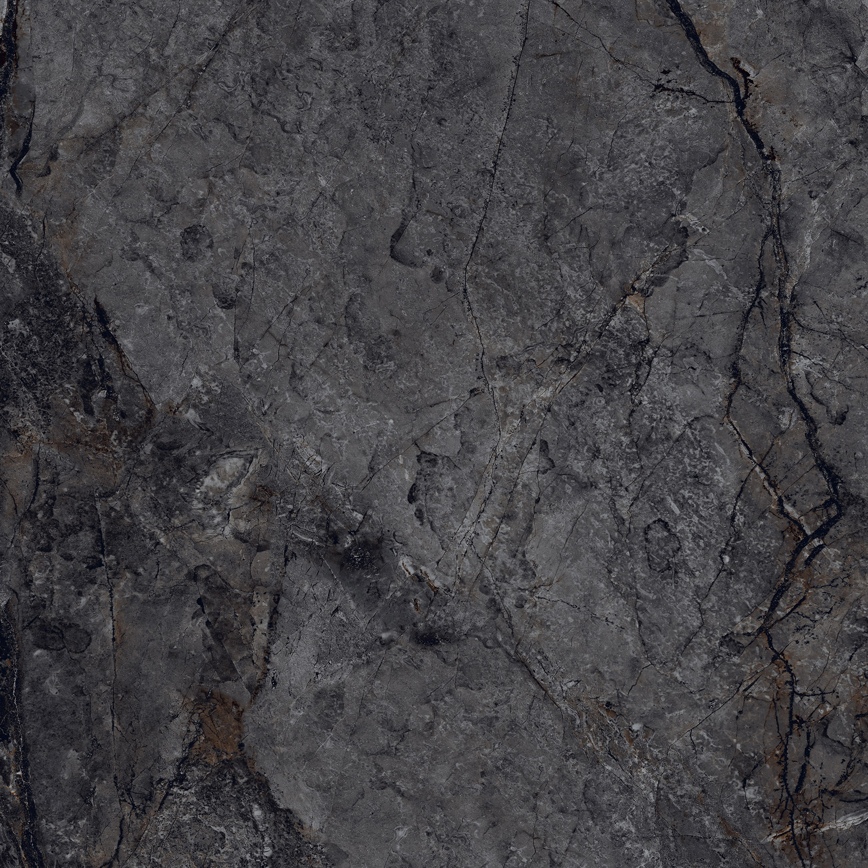 Керамогранит Realistik Эсме черный сахарный карвинг 60x60