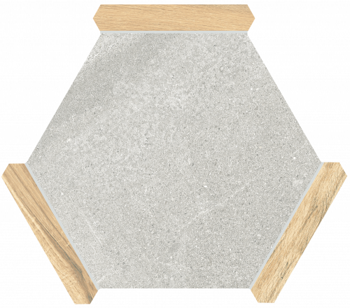 Керамогранит Monopole Сакраменто пепельный - сосна 22x25