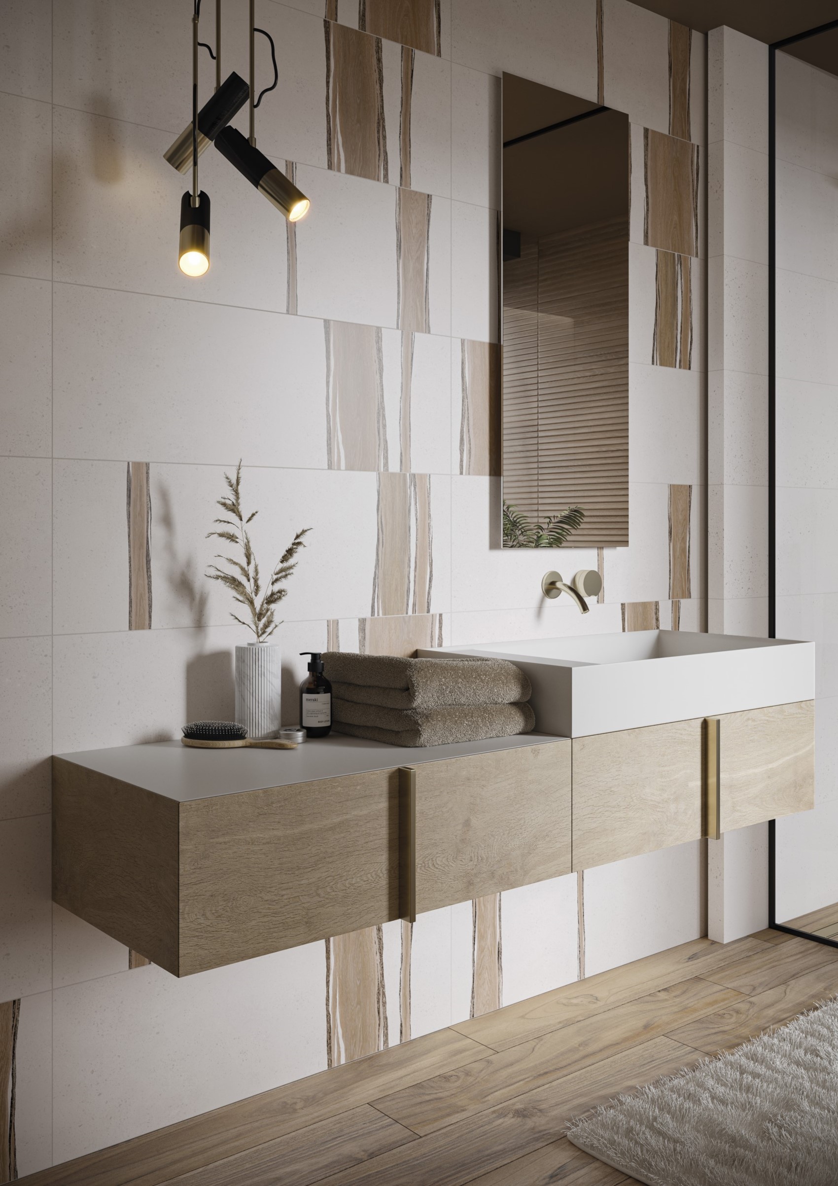 Плитка Ceramika Paradyz Белла черная ректификат 29,8x89,8 — изображение 2