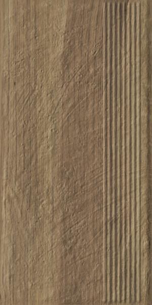 Ступень прямая Ceramika Paradyz Карризо Вуд структурная 30x60