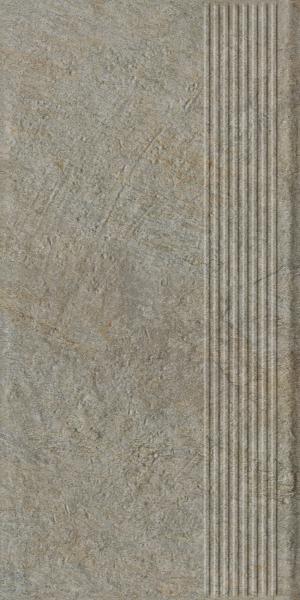 Ступень прямая Ceramika Paradyz Эримайт тауп структурная B1a 30x60
