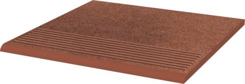 Ступень прямая Ceramika Paradyz Таурус коричневая B1a 30x30